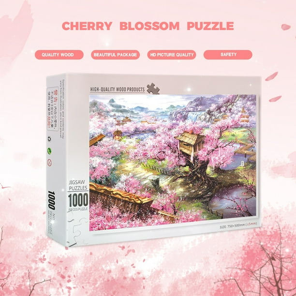 Jigsaw Puzzles Spring Scenery-1000 Piece Jigsaw Puzzles for Adults Kids Large Puzzle Game Toys Gift Large Puzzle Game Toys Gift 